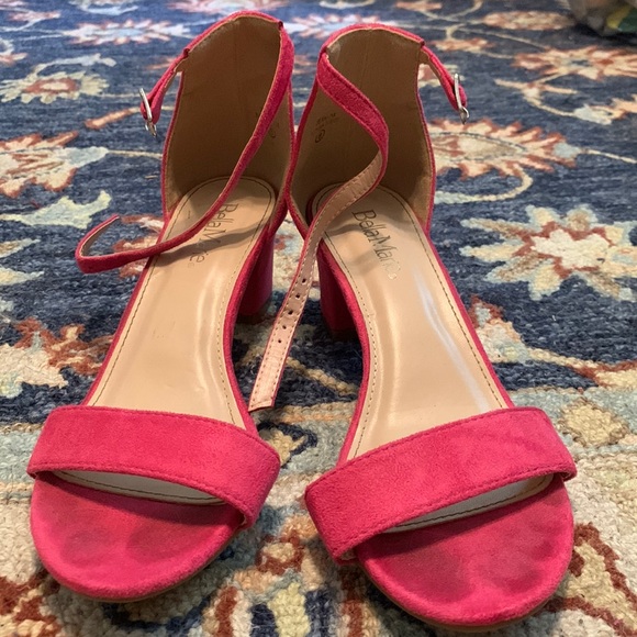 Pink Block Heels - Picture 2 of 4